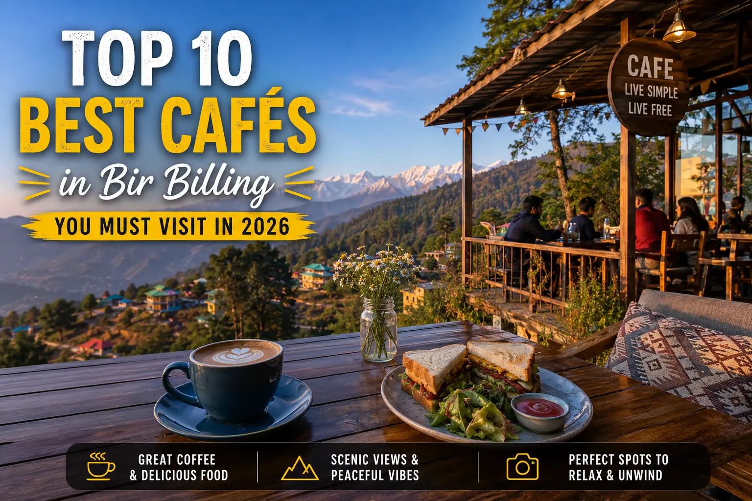 Top 10 Best Cafés in Bir Billing with Mountain Views and Coffee
